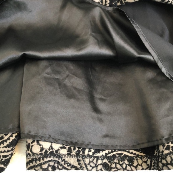 Eva Franco Brocade Fit N Flare Wool Dress Gray & Black Size 10 - Picture 11 of 13